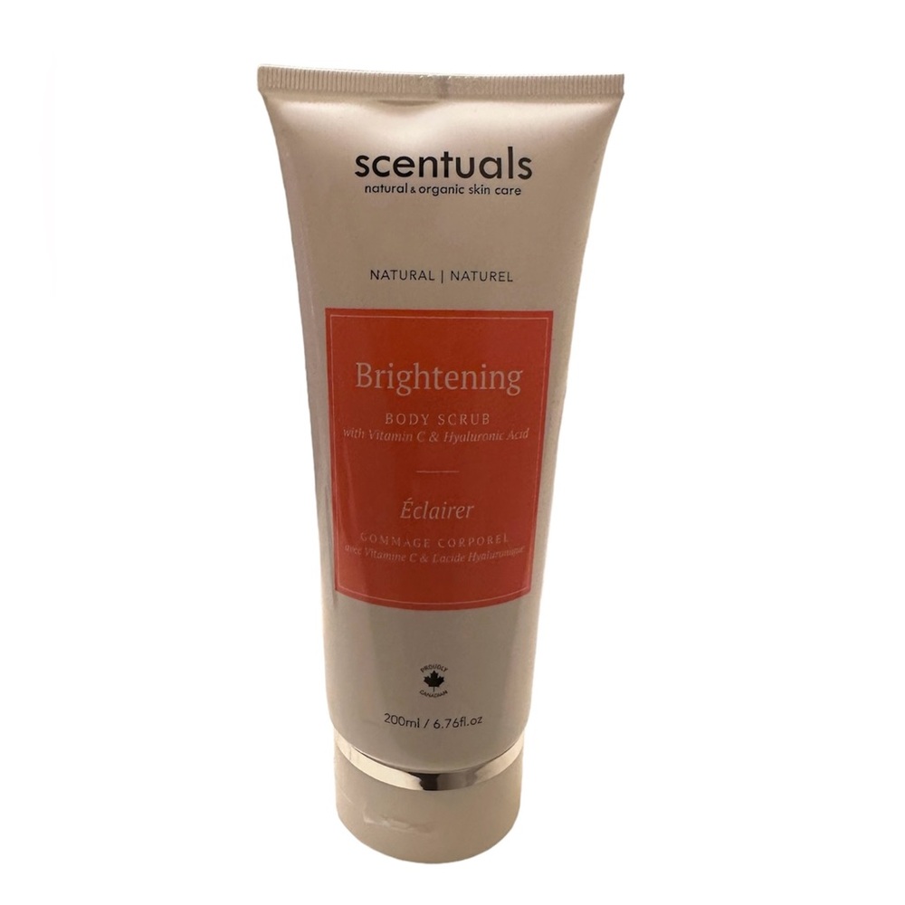 Scentuals Organic Brightening Body Serum Vitamin C Hyaluronic Acid New